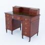 Sheraton Revival Mahogany Writing Desk