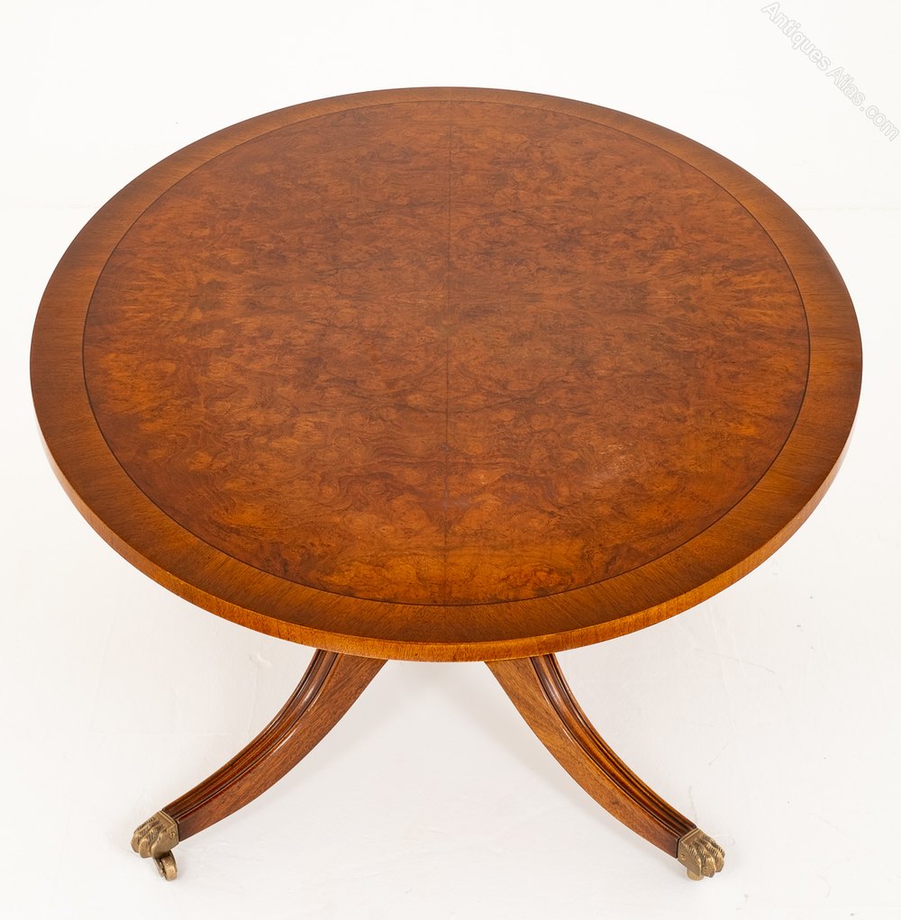 Stunning Burr Walnut Oval Coffee Table Antiques Atlas