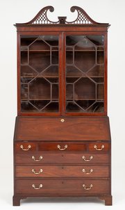 Stunning Mahogany Georgian Bureau Bookcase