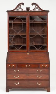 Stunning Mahogany Georgian Bureau Bookcase