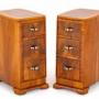 Stylish Pair of Art Deco Bedside Cabinets