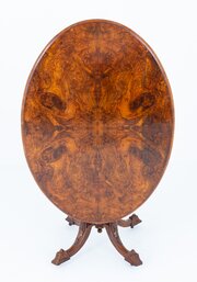 Victorian Burr Walnut Centre Table