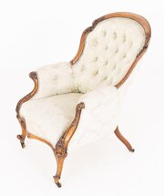 Victorian Mahogany Cabriole Leg Chair
