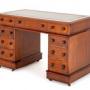 Victorian Mahogany Pedestal Desk