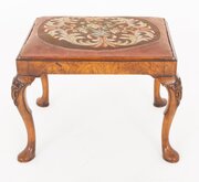 Walnut Queen Anne Style Stool