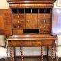 walnut cabinet on stand  secret drawers