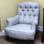 19thc Button Back Armchair