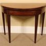 19thc Demi Lune Card Table 