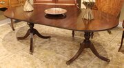 19thc. Mahogany “D” End Dining Table