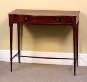 19thc. Mahogany Serpentine Side Table