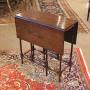 19thc. Mahogany “Spider Leg” Drop Leaf Table