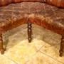 mahogany  leather