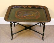 19thc. Painted Tin Toleware Tray 