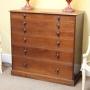 red walnut  collectors chest