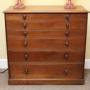 19thc. Red Walnut / Fruitwood Collectors Chest