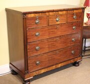 19thc. Scottish Mahogany Chest Of Drawers