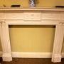 19thc. White Painted Pine Fire Surround / Mantlepiece
