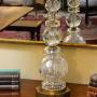Early 20thc.Stacked Glass Table Lamp
