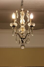 Early 20thc. Glass Chandelier
