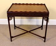 Late 18thc Mahogany Silver Table 