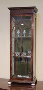 Late 19thc. Mahogany Display Cabinet