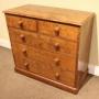 Late 19thc Pitch Pine Chest Of Drawers