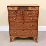 Late Georgian Mahogany Chest Of Drawers 