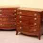 Pair of 19th-century Mahogany a Chest of Drawers