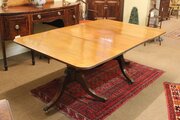 Regency Two Pillar Mahogany Dining Table