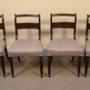 Set of Four Regency Dining Chairs With reeded legs