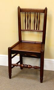 Set Of Six Ash & Elm Country Style Kitchen Chairs