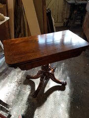 Card Table Mahogany, Nineteenth Century
