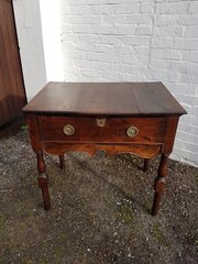 Nineteenth Century Oak Side Table Or Lowboy