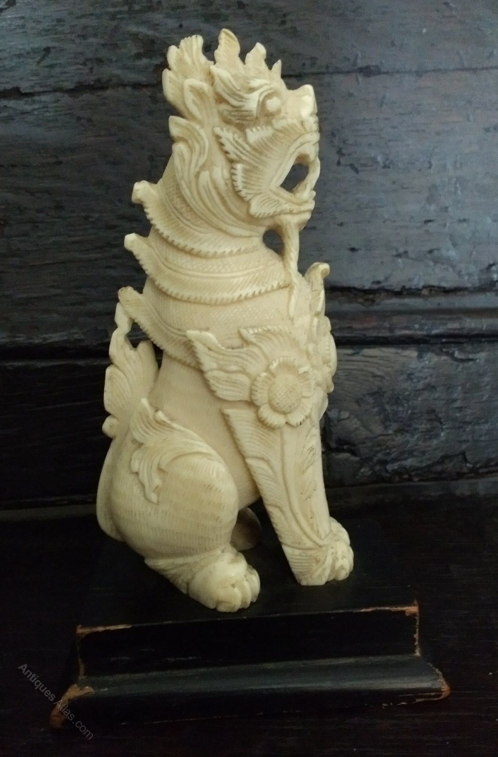 Antiques Atlas Fine 19th Century Chinese Carved Ivory Foo Dog