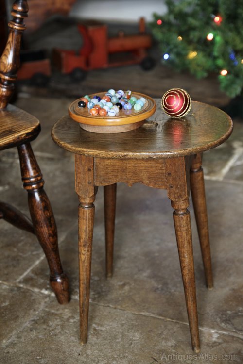 19th Century Oval Topped Stool V430