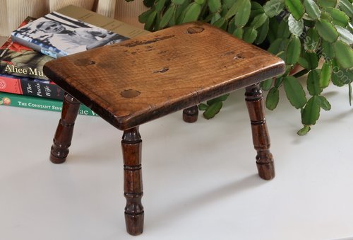 19th Century Small Cottage Child's Stool V165
