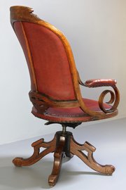 Antique Oak Swivel Desk Chair