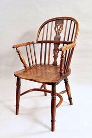Early 19th Century Yew Wood Armchair W888