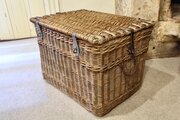 Edwardian Travelling Large Wicker TrunkBox W718