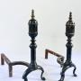 Pair of Victorian Brass Andirons/Fire Dogs P908