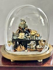 Victorian Domed Fish Seller Pedlar Doll W637