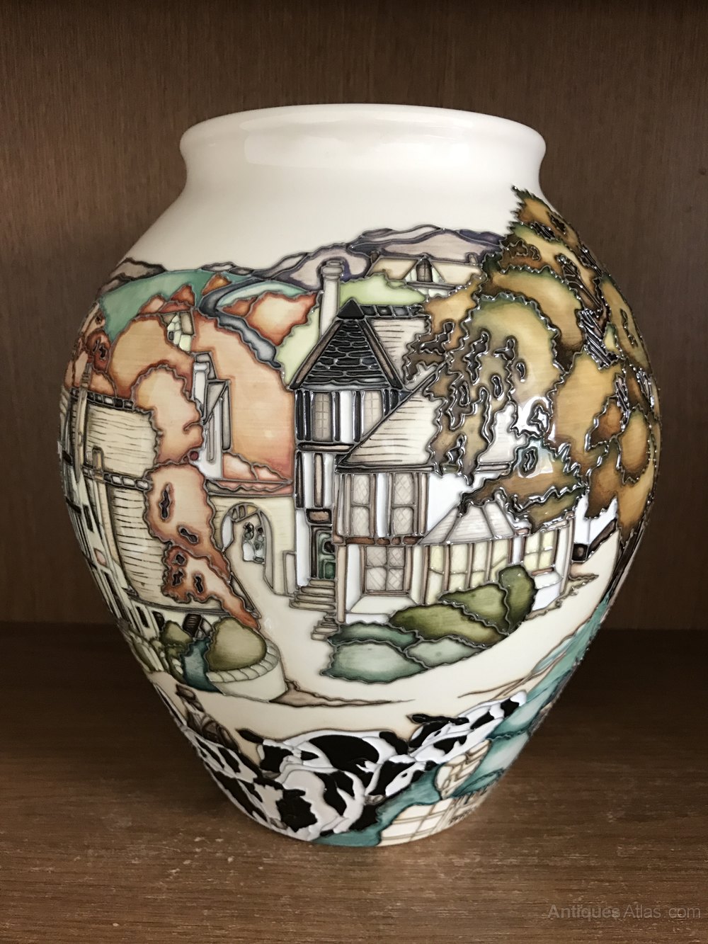 Antiques Atlas Moorcroft Off To Market Vase Limited Edition Of 50