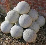 12 Vintage Large 30cm (12&quot;) Garden Terrazzo Balls 