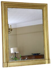 19th Century Antique Gilt Overmantel Wall Mirror