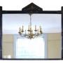 Aesthetic ebonised wall overmantle mirror C1880 