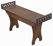 Antique 19th C. Arts & Crafts Decorative Bench