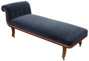 Antique 19th C. Mahogany Chaise Lounge / Day Bed