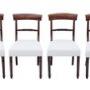 Antique 19th C. Mahogany Set of 4 Dining Chairs