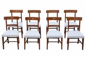 Antique 19th C. Set Of 8 Mahogany Dining Chairs