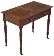 Antique 19th Century Burr Walnut Writing Table